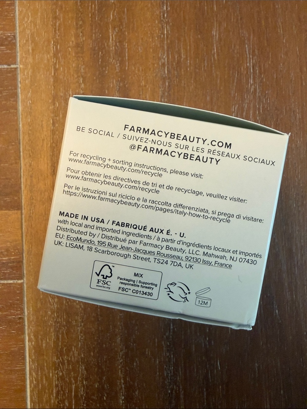 Farmacy Green Clean Cleansing Balm - White & Green Packaging - Picture 4 of 5